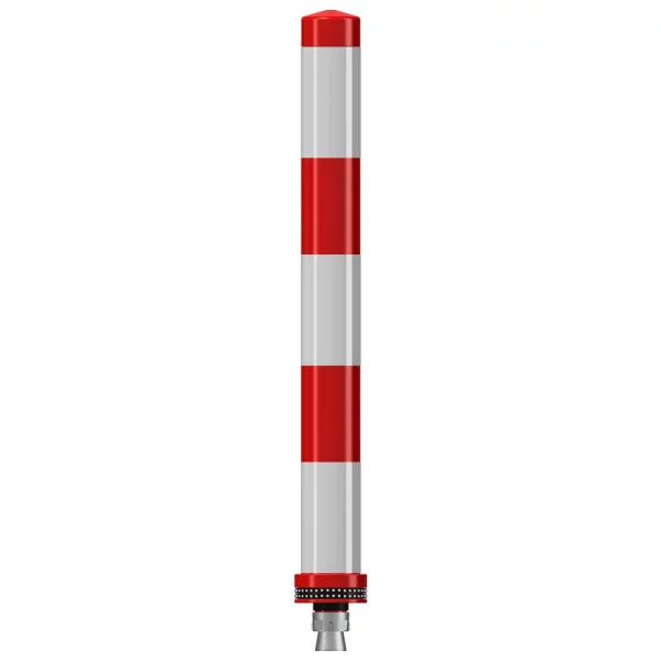 Pole Cone PC-80NSDRW-NL  rood/wit H= 800 mm Ø 80 mm